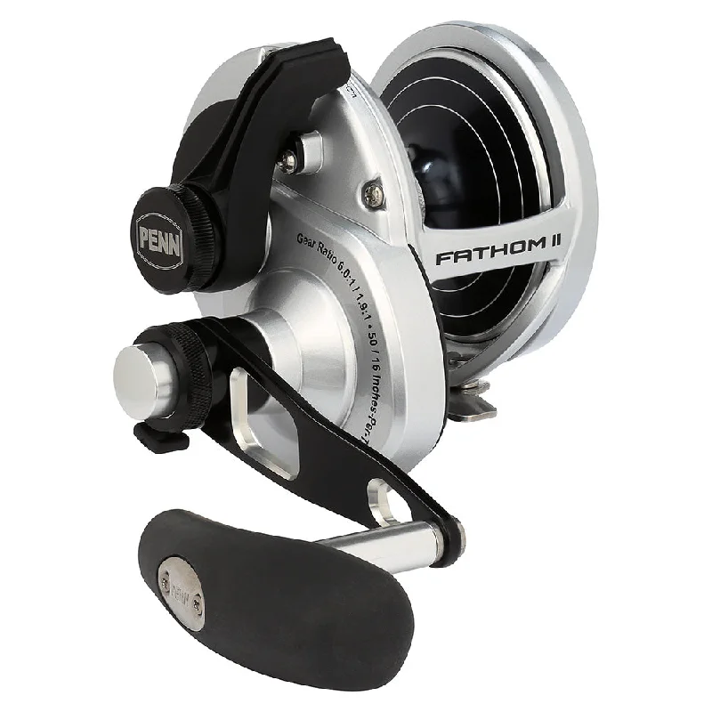 Fishing reel balanced support-PENN Fathom II Lever Drag 2 Speed 40NLD2 Reel FTHII40NLD2 [1563182]