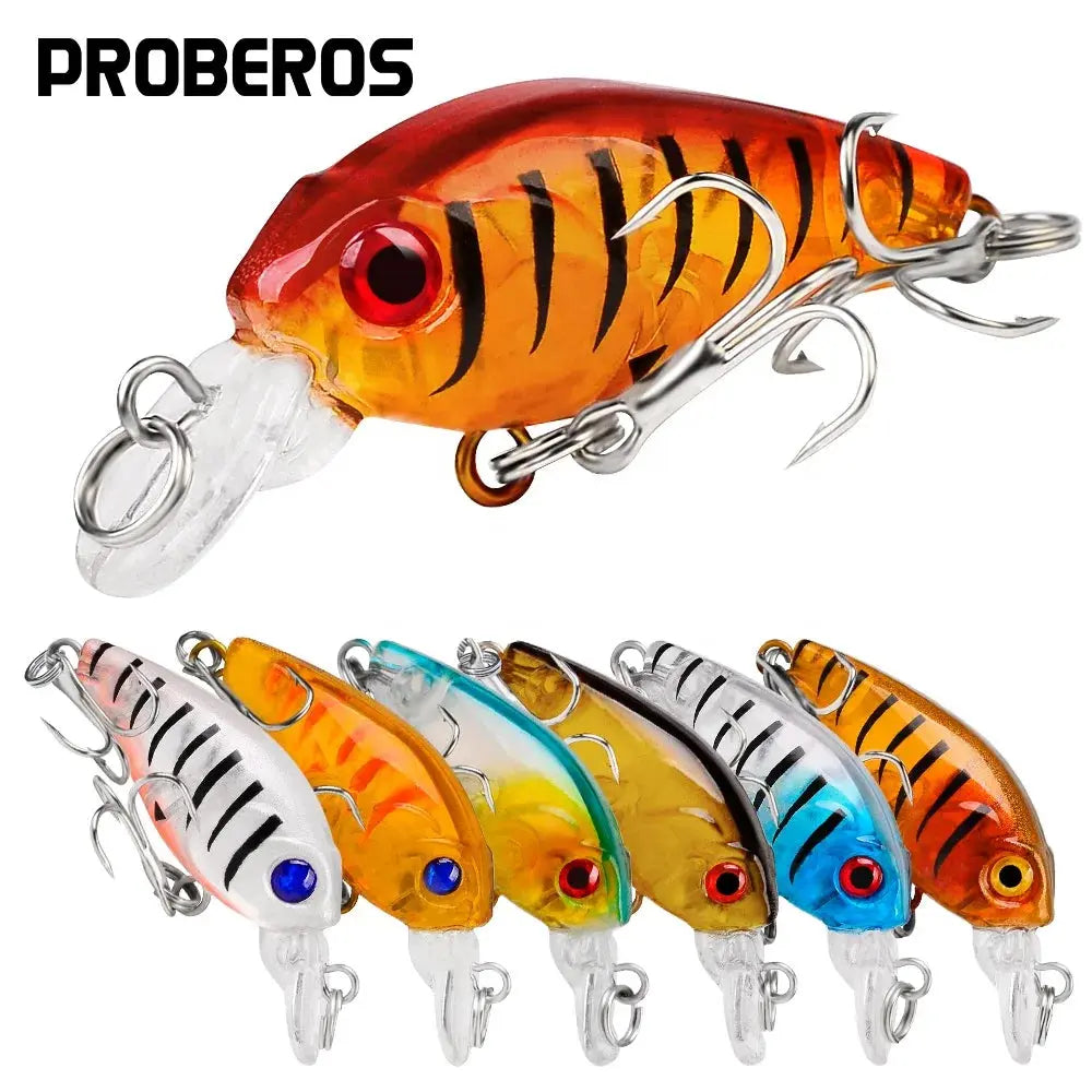 Fishing rod pier case-Lureswholesale® Sinking Minnow 4.5cm 3.5g Mini Crank Bass Bait Fishing Lure