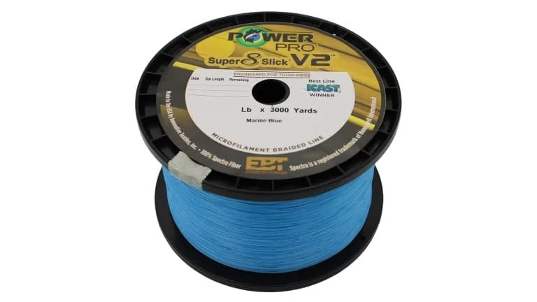 Fishing reel quick steady-Super 8 Slick V2 15lb Braided Line - 3000yd Bulk Spool