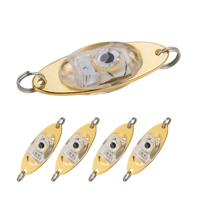 Fishing line cast steady-Dr.Fish 5pcs Oval LED Fishing Lures