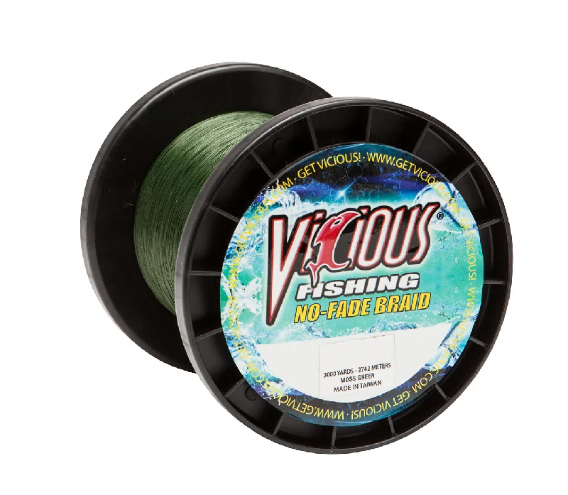 Fishing hook rust reach-Vicious No-Fade Green Braid - 1500 Yards