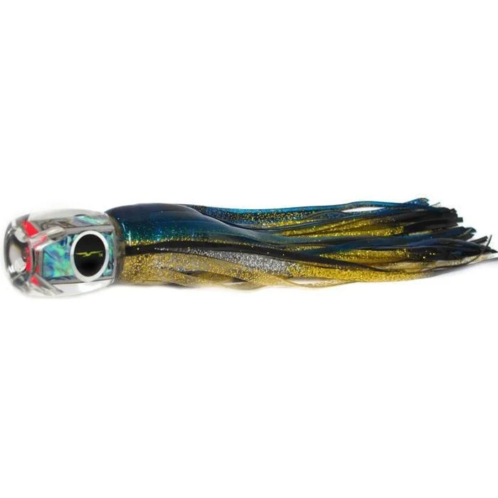 Fishing bait scent reach-Black Bart Saint Thomas Prowler Medium Heavy Tackle Lure - Yellowfin/Silver Gold Black