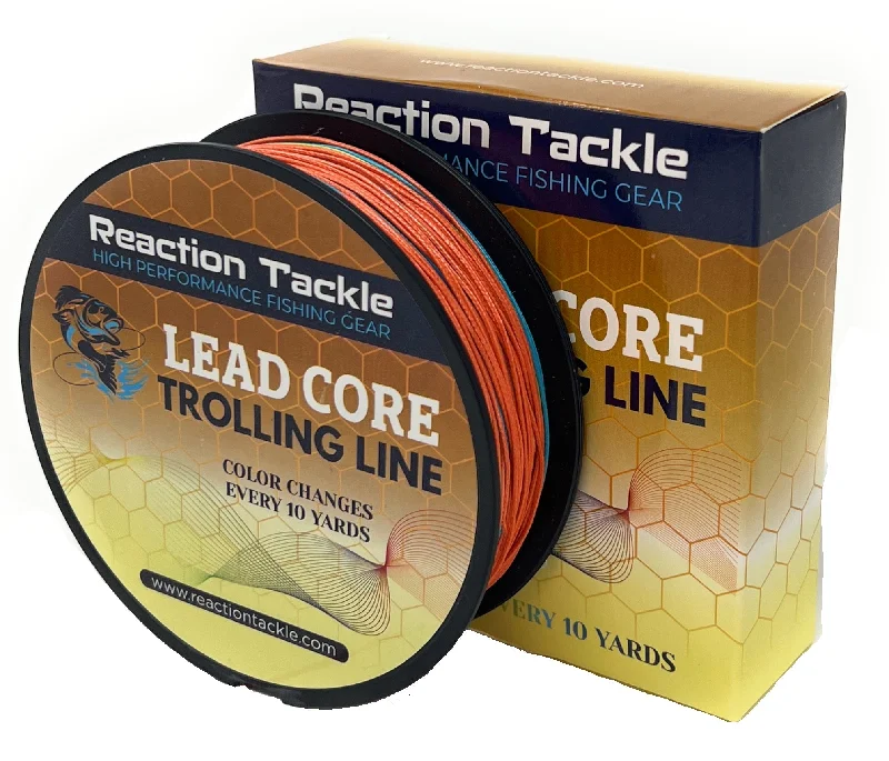 Fishing line cast grip-Reaction Tackle Lead Core Metered Trolling Braided Line