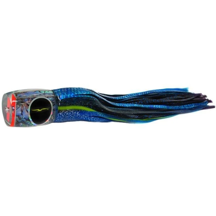 Fishing hook rust stability-Black Bart Marlin Candy Medium Heavy Tackle Lure - Black Blue Dot/Purple Fleck