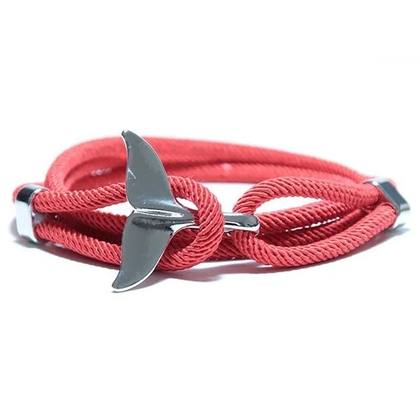 Fishing line cast power-Whale Tail Bracelet