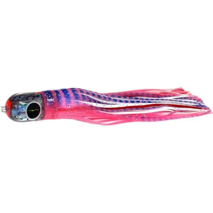 Fishing rod shore case-Black Bart Punisher Medium Heavy Tackle Lure - Pink Tiger/White