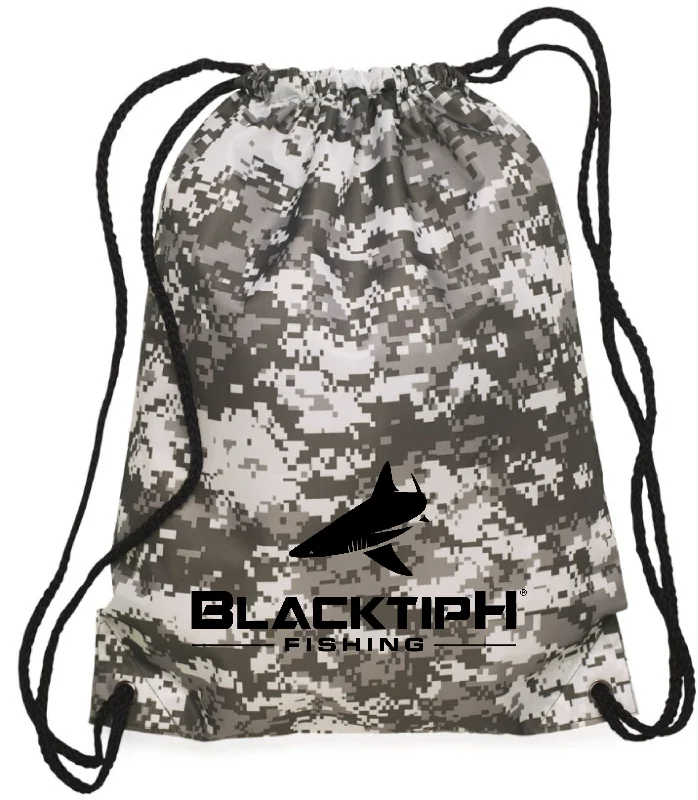 Fishing net quick release-BlacktipH Camo Drawstring Bag