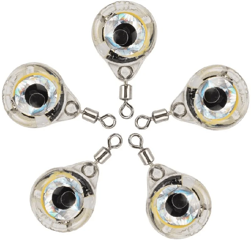 Fishing reel precision hold-Dr.Fish 5pcs Round LED Lures One Swivel