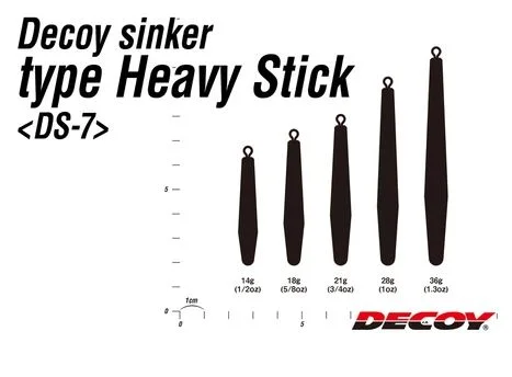 Fishing rod bank pouch-Decoy Sinker Heavy Stick DS-7