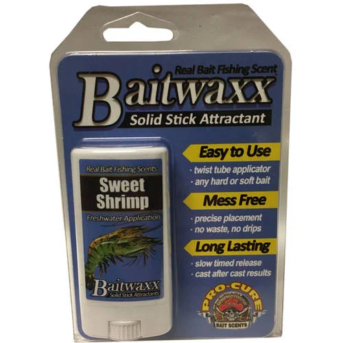 Fishing bait scent trap-Bait Waxx Sweet Shrimp 55 Oz Easy Application Long Lasting, Strong Scents