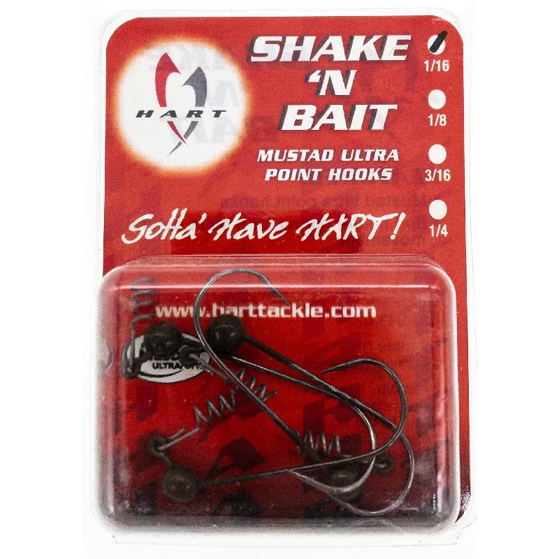 Fishing line smooth reach-Hart Tackle Shake 'N Bait Spring Bait Keeper Jig 1/16 Camo Qty 4