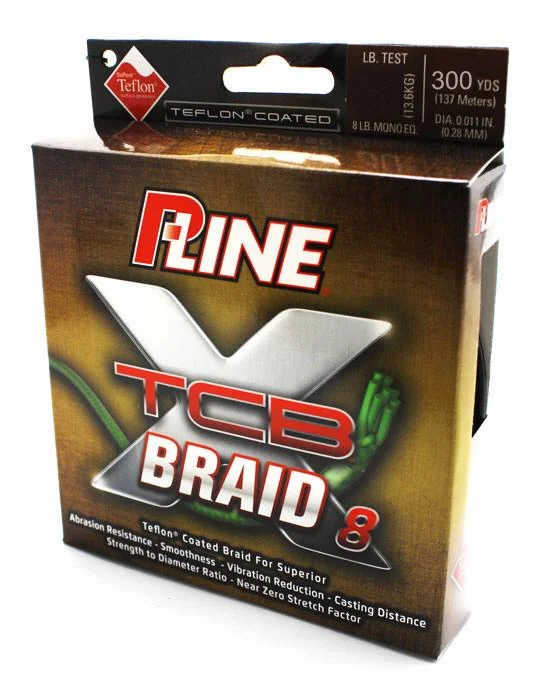 Fishing bait scent steady-P-Line Teflon Coated 8 Carrier Braid (XTCB-8) 300 Yards Green