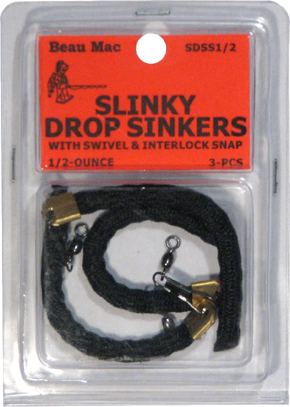 Fishing rod sturdy case-Beau Mac Slinky Drop Sinkers