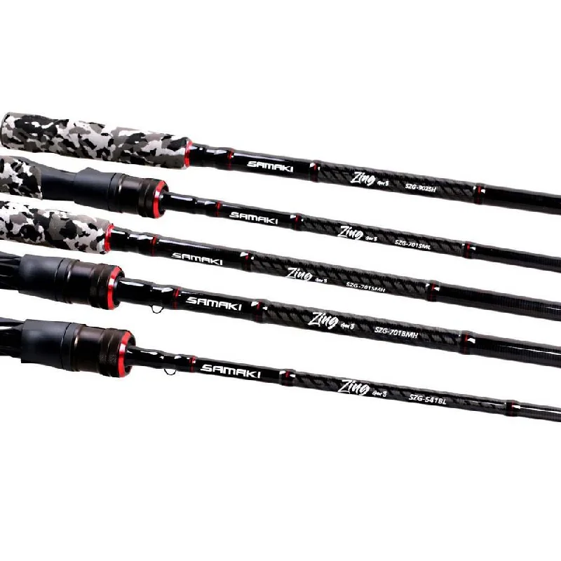 Fishing tackle rigid case-Samaki 2021 Zing G3 Surf Series Graphite Rods