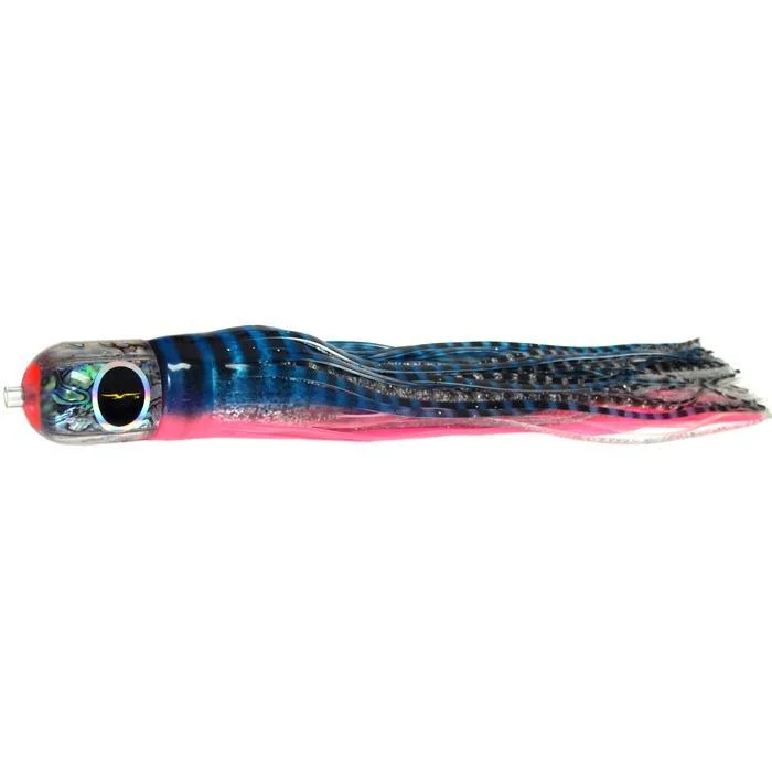 Fishing tackle rigid case-Black Bart Punisher Medium Heavy Tackle Lure - Blue Pink Tiger/Silver Tiger