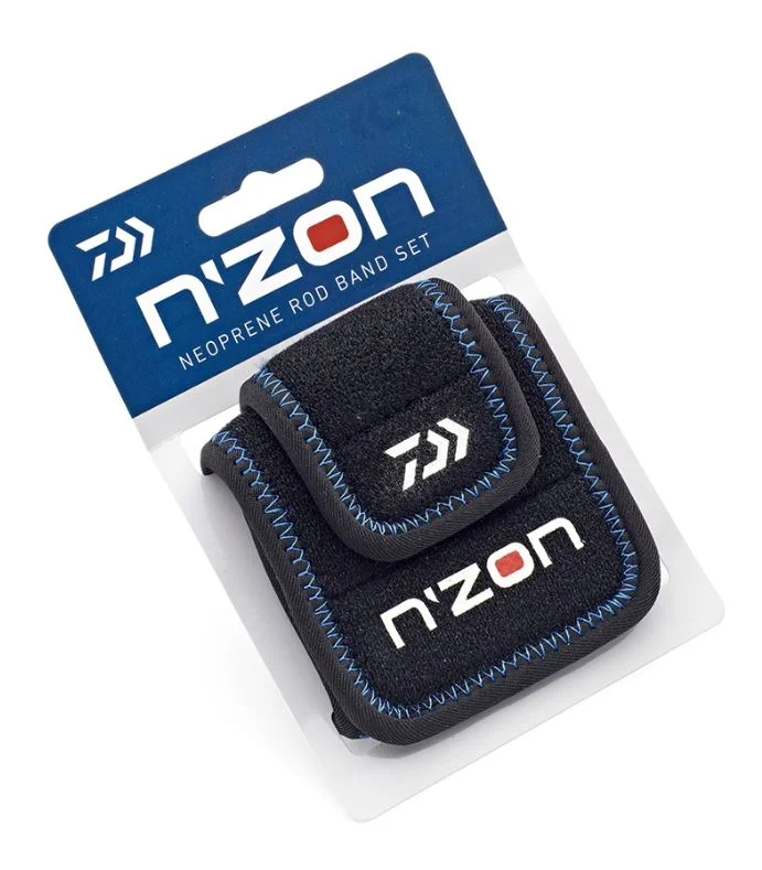 Fishing tackle padded case-New Daiwa N'ZON Neoprene Rod Band Set - NZNRB1