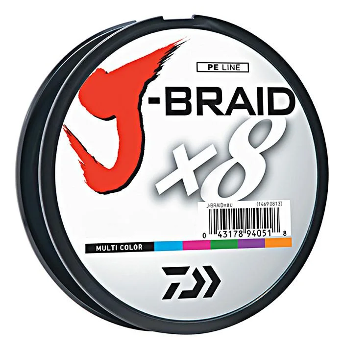 Fishing line durable steady-Daiwa J-Braid X8 Braided Line 330 Yards Multi-Color