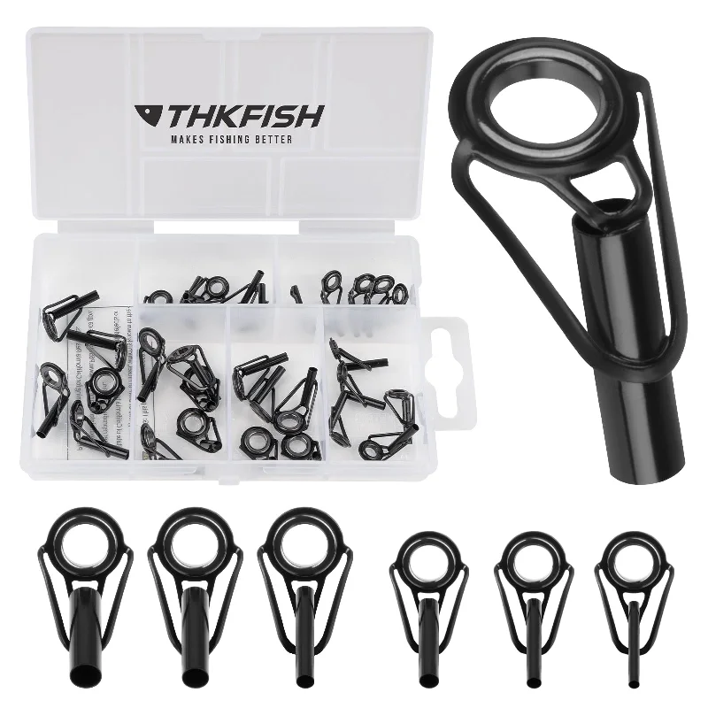 Fishing bait drying case-THKFISH 6 Sizes 30pcs Fishing Rod Tip Repair Kit