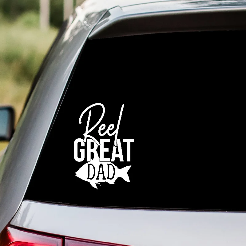 Fishing rod telescopic pouch-Reel Great Dad Fishing Decal Sticker