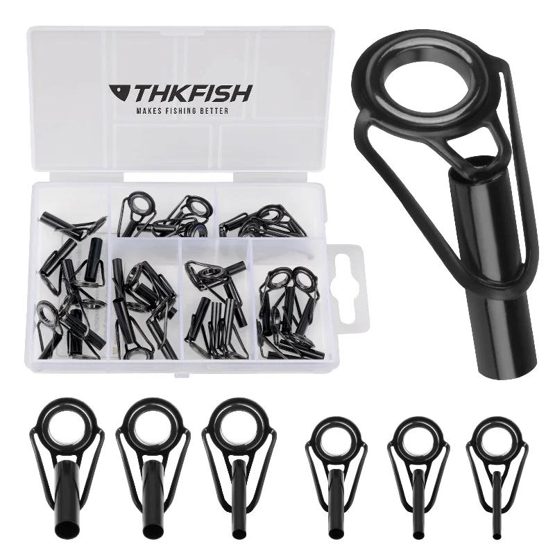 Fishing reel lightweight reach-THKFISH 30pcs/80pcs Fishing Rod Tip Repair Kit