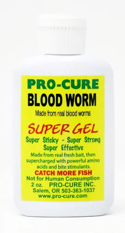 Fishing tackle travel case-Pro-Cure Bait Super Gel - 2 Oz. Blood Worm