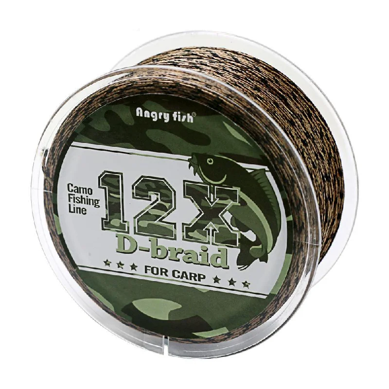 Fishing bait live support-Camo Braided PE Fish Line