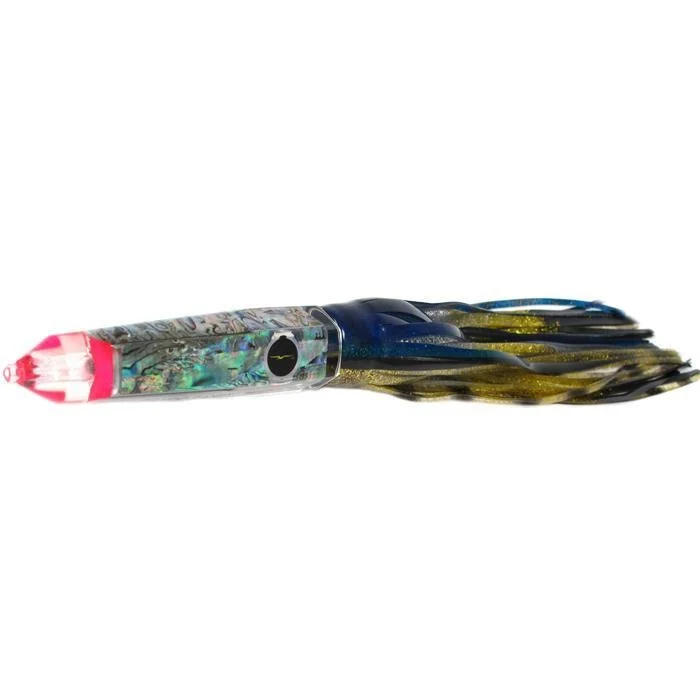 Fishing reel high balance-Black Bart Wahoo Candy Medium Heavy Tackle Lure - Yellowfin/Silver Gold Black