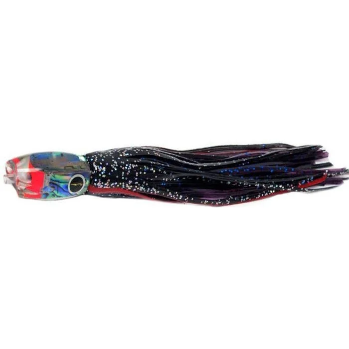 Fishing rod bank case-Black Bart Pelagic Breakfast Light Tackle Lure - Black/Purple Fleck