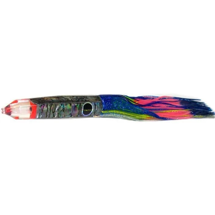 Fishing tackle padded case-Black Bart Wahoo Candy Medium Heavy Tackle Lure - Blue Yellow/Rainbow