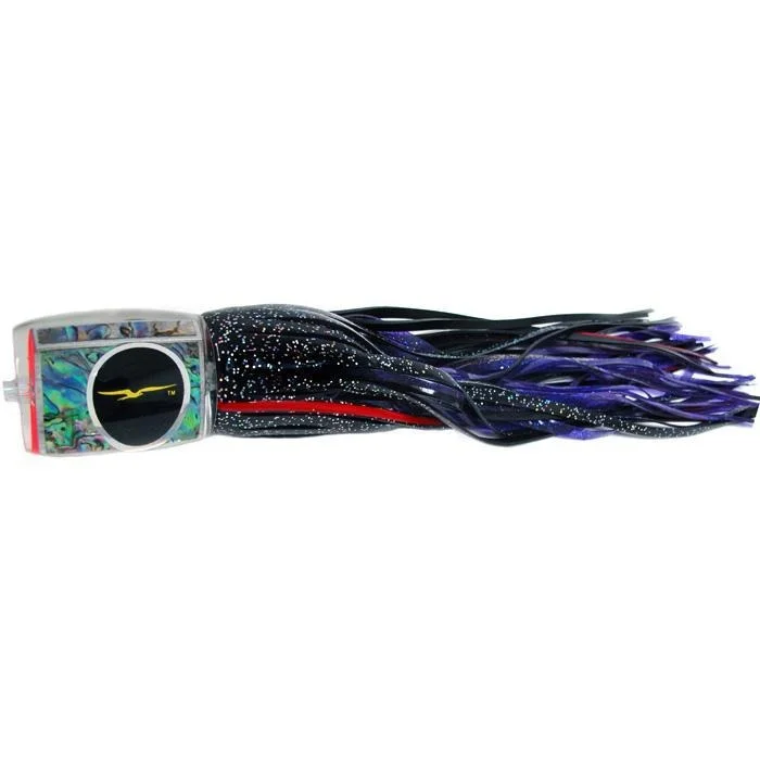 Fishing tackle padded case-Black Bart Marlin Candy Medium Heavy Tackle Lure - Black/Purple Fleck