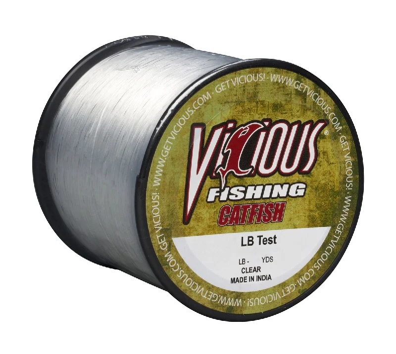 Fishing line thin stability-Vicious Catfish Clear Mono - 1/4LB Spool