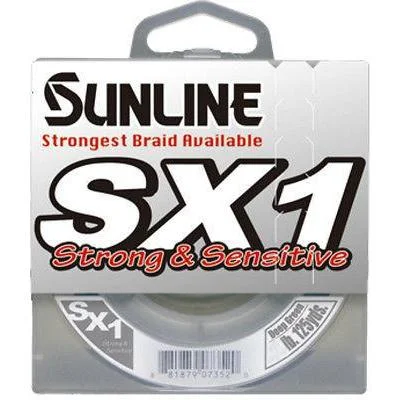 Fishing bait scent balance-Sunline Sx1 Braid Green 125 Yards