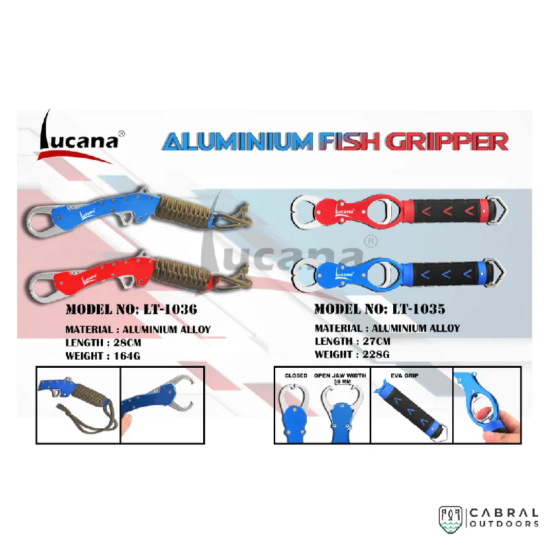 Fishing reel precision control-Lucana Aluminium Fishing Lip Gripper