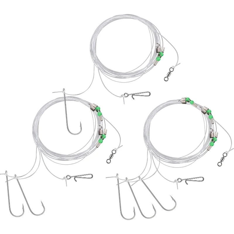 Fishing line knot firm-Dr.Fish 12pcs Sea Fishing Flapper Rigs