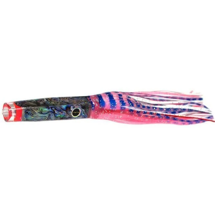 Fishing rod pier case-Black Bart Rum Cay Candy Light Tackle Lure - Pink Tiger/White