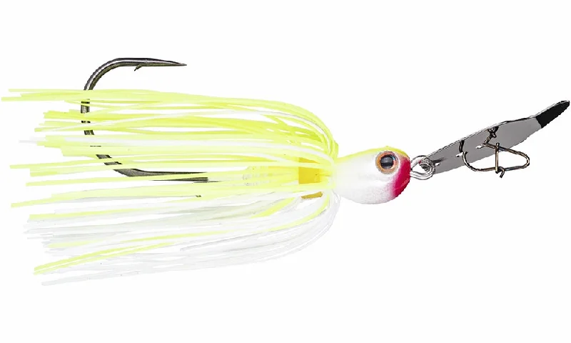 Fishing bait live case-Strike King Thunder Cricket Bladed Jig - 1/2oz - Chartreuse/White