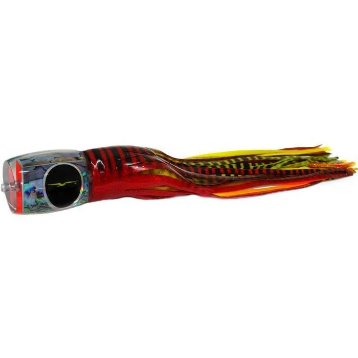 Fishing reel high balance-Black Bart Marlin Candy Medium Heavy Tackle Lure - Red Tiger/Yellow Tiger