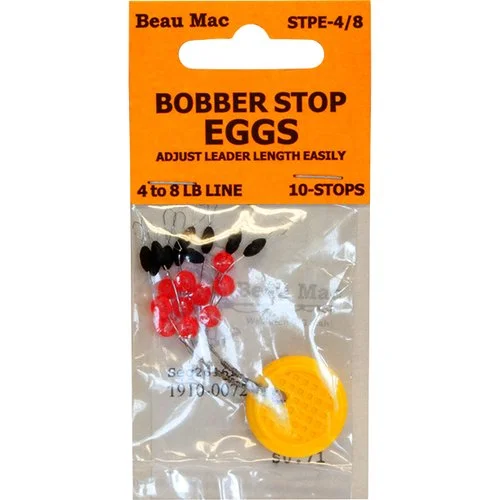 Fishing line thin stability-Beau Mac Bobber Stop Eggs Stpe40812