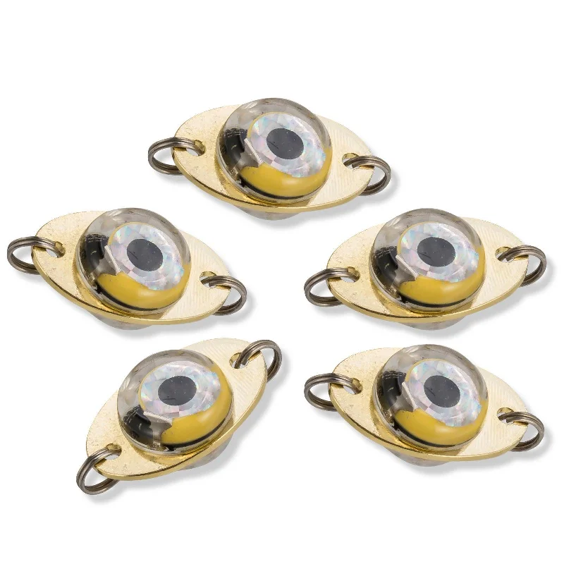 Fishing hook rust hold-Dr.Fish 5pcs Round Eye LED Fishing Lures