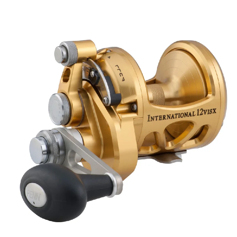 Fishing reel smooth grip-PENN INT16VISX International 16VISX Reel - Gold [1370777]