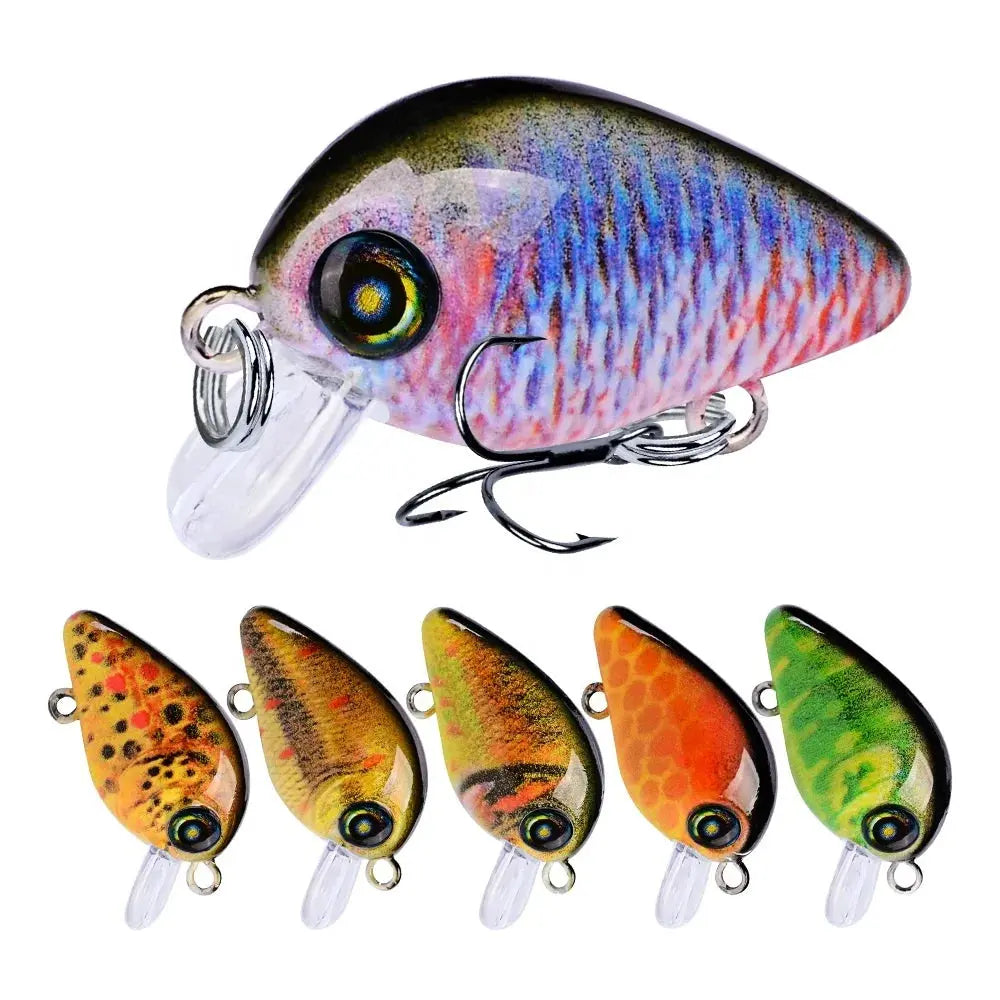 Fishing line high reach-Lureswholesale® Mini Crankbait Printing Minnow Fishing Lure