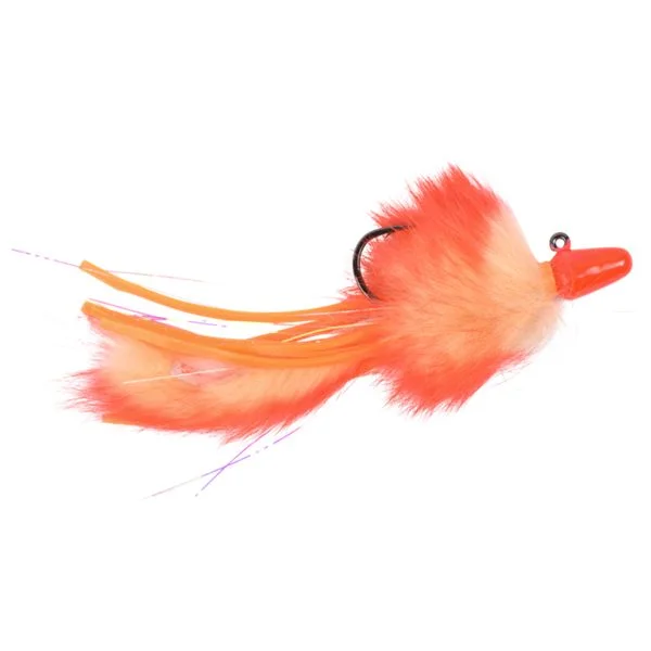 Fishing tackle side case-Yakima Bait Twitcher Jig - 3/8 Oz. - Orange/Peach/Flame