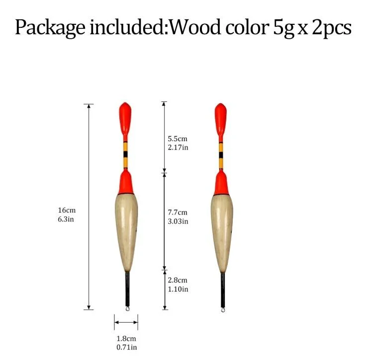 2pcs 5g wood