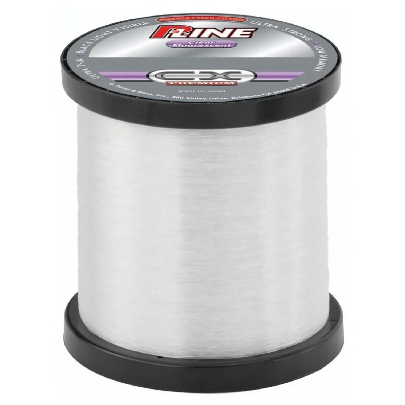 Fishing hook glow hold-P-Line CX Premium Fluorocarbon Coated Line | 10 Lb.; Clear Fluorescent; 3000 Yds.