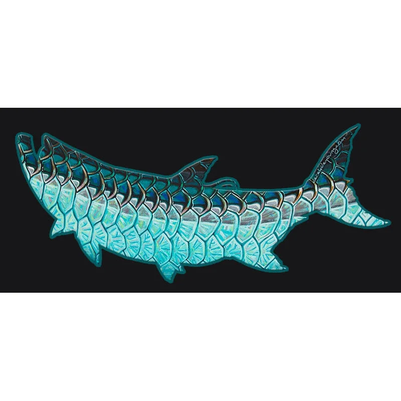 Fishing line thin strength-DeYoung Tarpon Flank Cutout - Decal