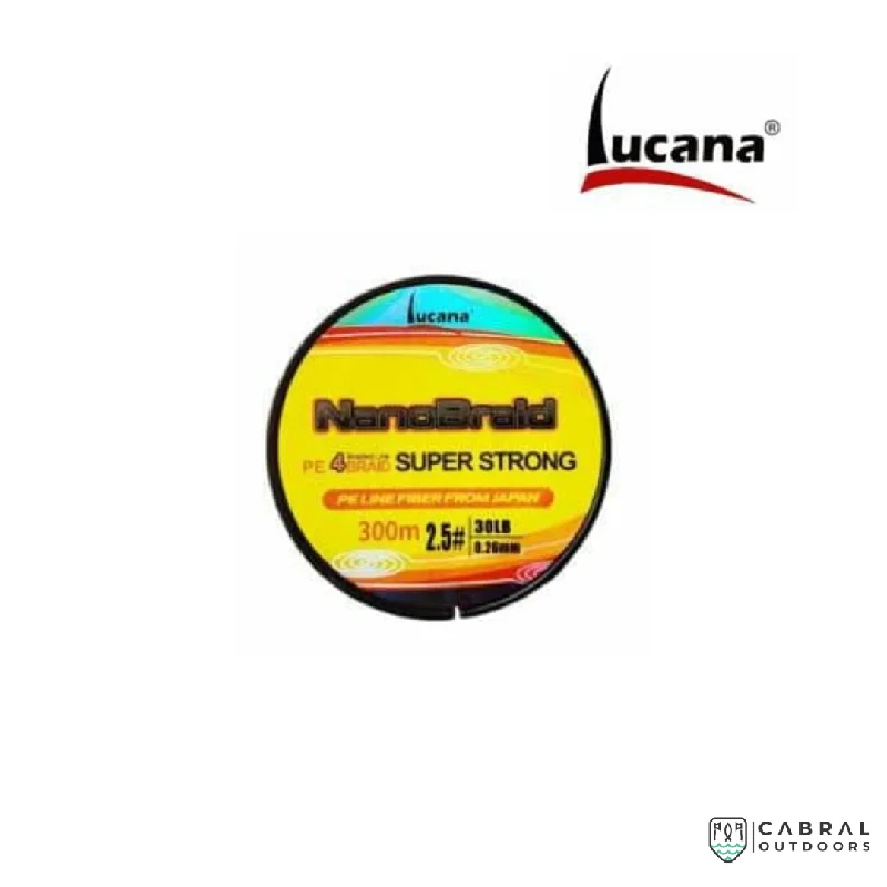 Fishing tackle multi-pouch-Lucana Nano Braid Super Strong 300M Braid Line