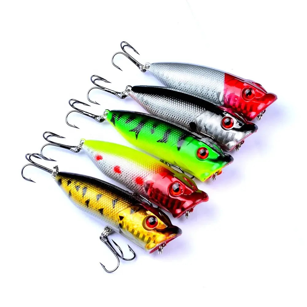 Fishing line knot strength-Lureswholesale® 3D Life Like Eeyes Floating Bionic Artificial Hard Bait Freshwater Popper fishing lures