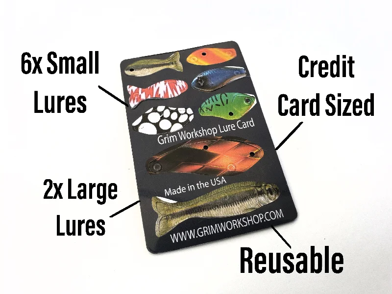 Fishing reel lightweight strength-Survival Card- Fishing Lure Card