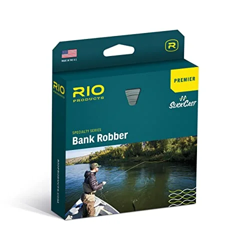 Fishing reel high hold-XXB RIO Products Premier Bank Robber Fly Line, Dead Drifting and Bank Fishing, Easy Casting, Slick Coating, WF6F