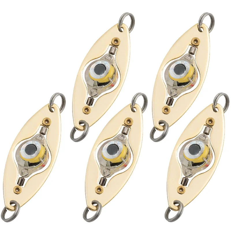 Fishing reel smooth hold-Dr.Fish 5pcs Rotatable Round Eye LED Lures